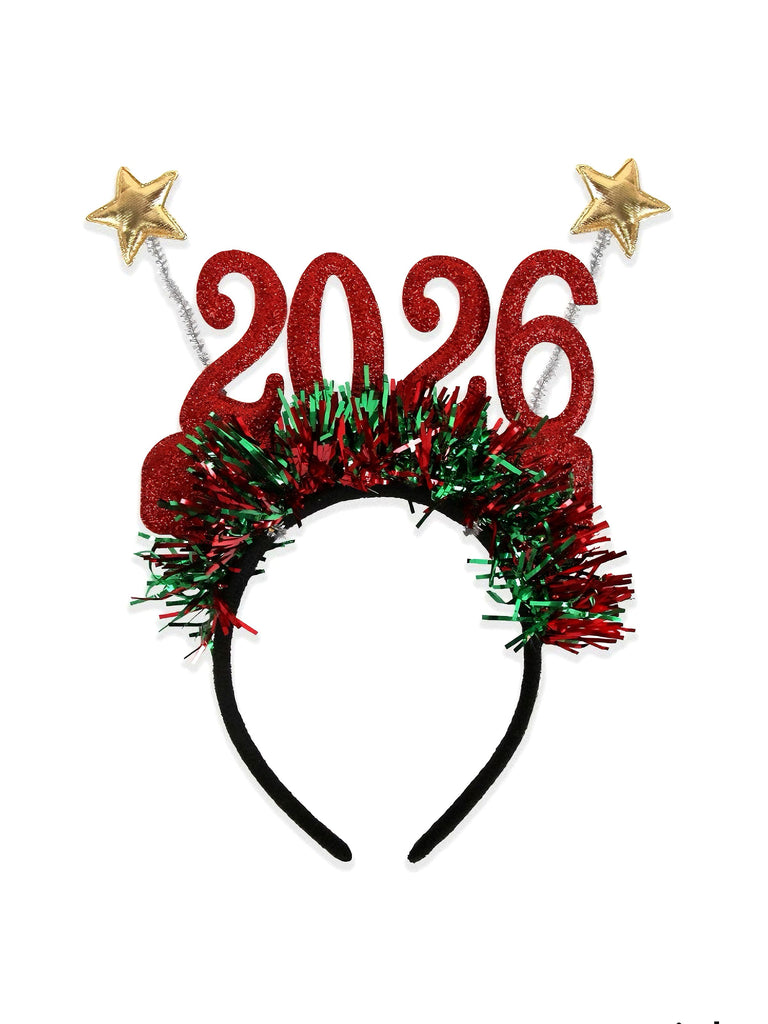 2026 New Year Party Star Streamer Headband - vintage fashion, retro style