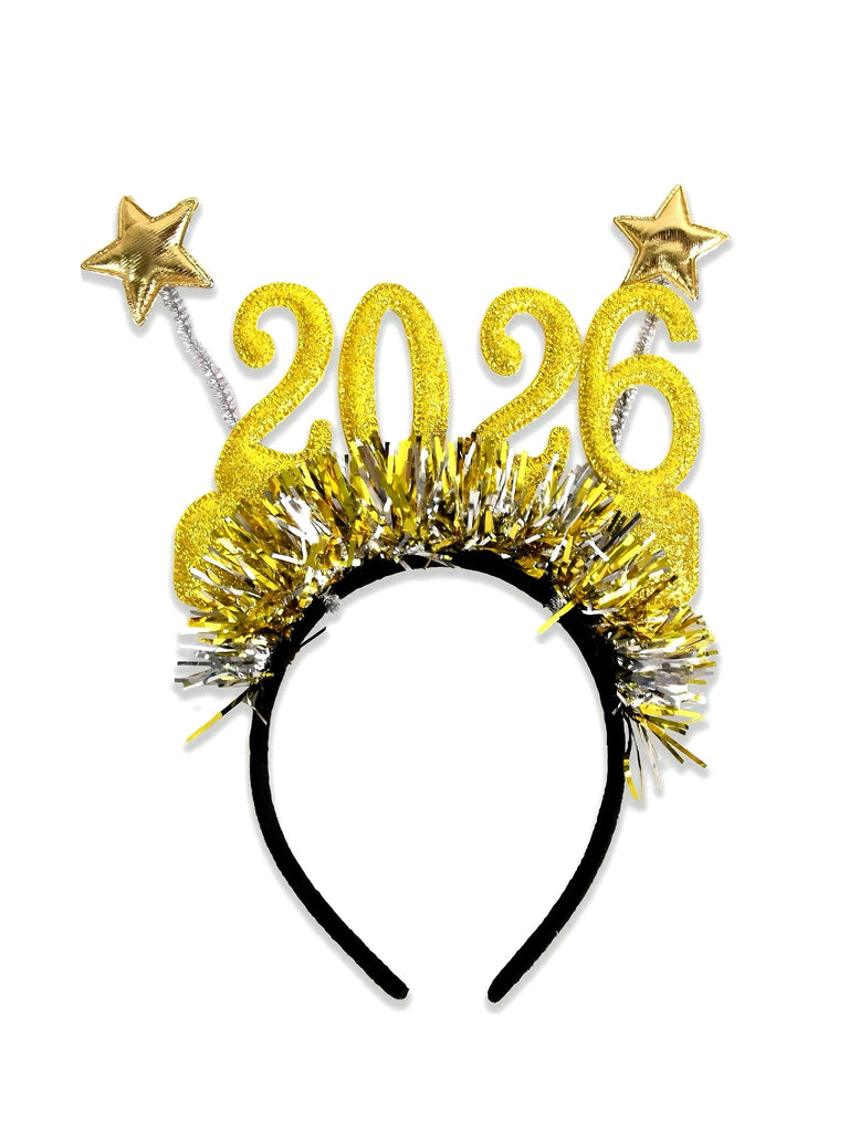 2026 New Year Party Star Streamer Headband - vintage fashion, retro style
