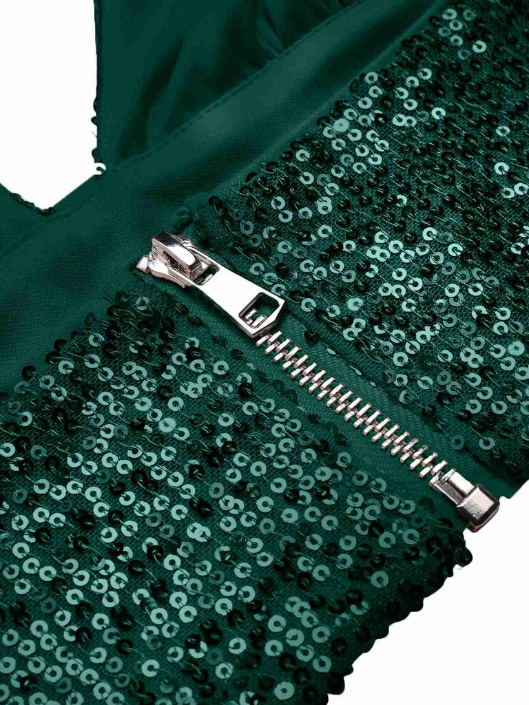 2PCS 1930s Sequined Halter Crop | 1930s | vintage blouse, retro top