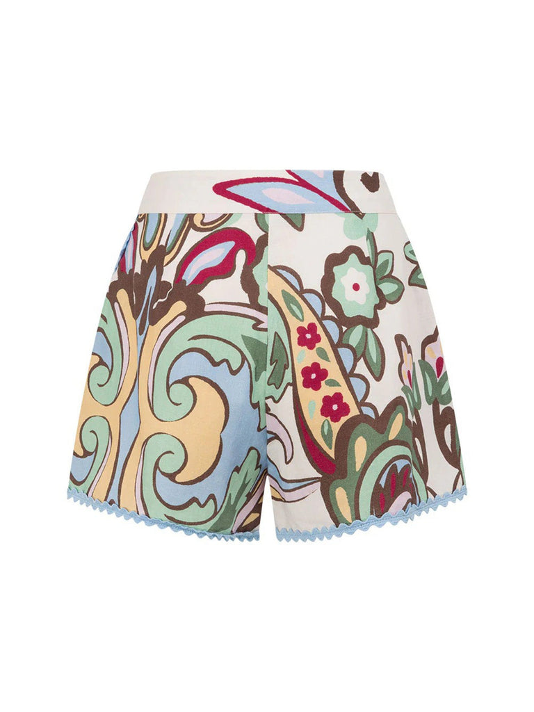 1950s High Waist Sleeveless Set Shorts Set 2