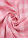 2PCS 1950s Pink Plaid Skirt & Romper With Belt - vintage skirt, retro style