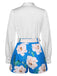 2PCS 1950s Puff Sleeves Top & Short, vintage top, retro blouse - perfect for women who love vintage and retro fashion