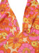 2PCS 1960s Floral Halter Top & Pleated Skirt — 1960s elegance she can wear anywhere