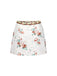 This 2PCS 1960s Floral Strap Slit Vest & Lace Skirt spins 1960s stories with every step