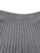 2PCS 1960s Knit Turtleneck Sweater & Pleated Skirt - vintage skirt, retro style