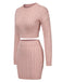 2PCS 1960s Knitted Cropped Sweater & Skirt — 1960s femininity that moves with her mood