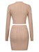 This 2PCS 1960s Knitted Cropped Sweater & Skirt spins 1960s stories with every step