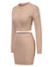 2PCS 1960s Knitted Cropped Sweater & Skirt — because 1960s glamour deserves an encore
