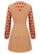 2PCS 1960s Orange Blouse & Tweed Mini Dress — the kind of 1960s dress that makes strangers smile