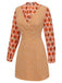 2PCS 1960s Orange Blouse & Tweed Mini Dress — a 1960s silhouette that turns sidewalks into runways