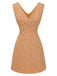 She slips into this 2PCS 1960s Orange Blouse & Tweed Mini Dress and suddenly it's a 1960s daydream