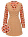 2PCS 1960s Orange Blouse & Tweed Mini Dress: where 1960s romance meets her modern spirit