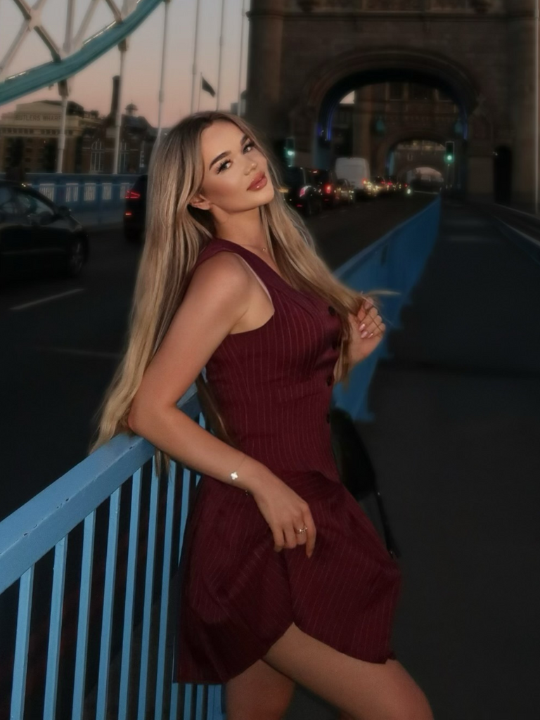 2PCS 1960s Pinstripes Top & Pleated Skirt - vintage skirt, retro style