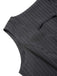 This 2PCS Dark 1960s Pinstripes Top & Pleated Skirt brings 1960s soul to her everyday
