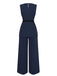 2PCS 1960s Sleeveless Vest & Belted Waist Pants - vintage fashion, retro style