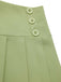 2PCS 1960s Solid Buttons Vest & Pleated Skirt, vintage skirt, retro style - perfect for women who love vintage and retro fashion