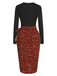 2PCS 1970s Long Sleeves Top & Dots Skirt, vintage skirt, retro style - perfect for women who love vintage and retro fashion