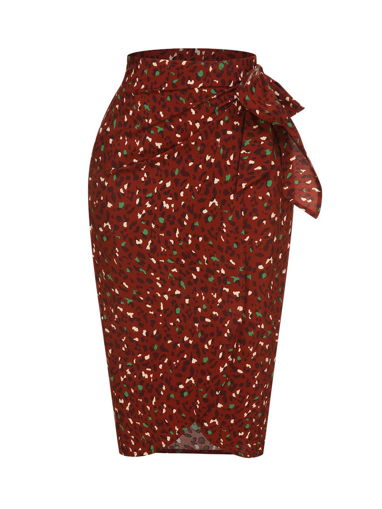 2PCS 1970s Long Sleeves Top & Dots Skirt, vintage skirt, retro style - perfect for women who love vintage and retro fashion