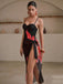 2PCS Black 1950s Floral Swimsuit & Cover-Up - vintage swimsuit, pin-up style, classic black
