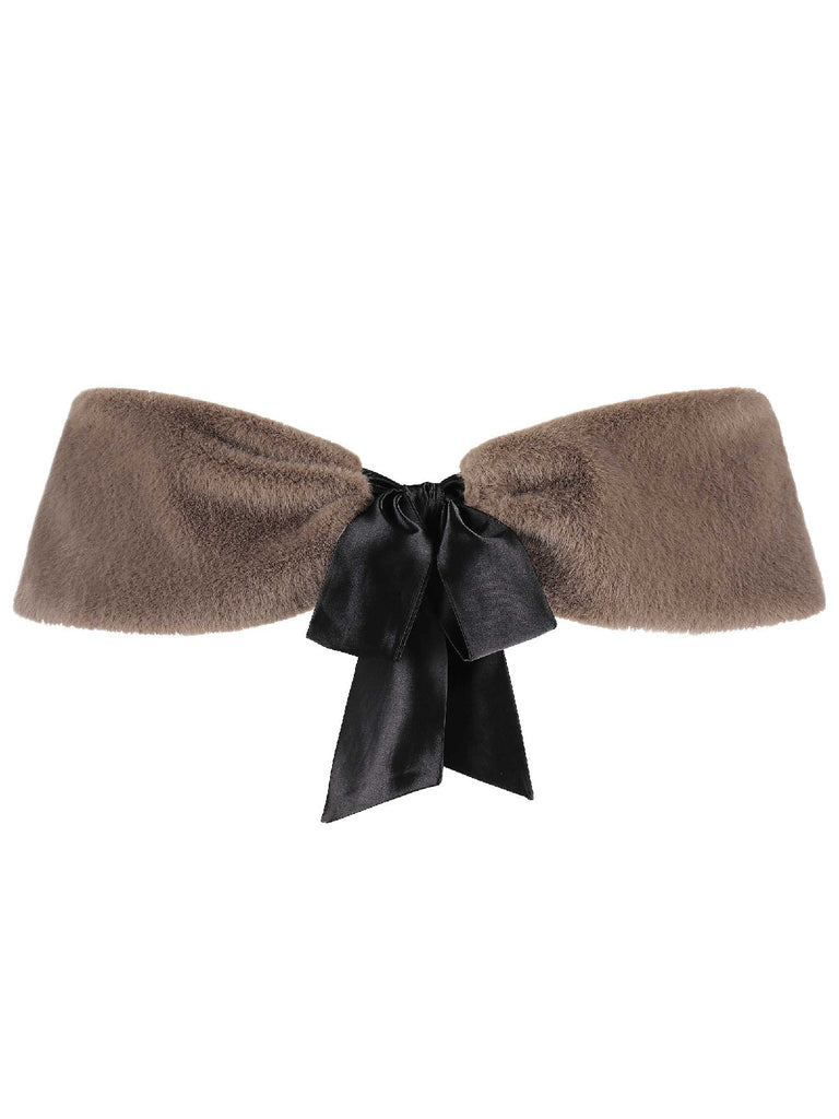 She slips into this 2PCS Black 1960s Solid Dress & Plush Cape and suddenly it's a 1960s daydream