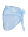 This 2PCS Blue 1950s Plaids Swimsuit & Mesh Cover-Up carries 1950s vacation dreams in every stitch