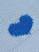 She pairs this 2PCS Blue 1960s Knitted Heart Cropped Top & Skirt with confidence and 1960s charm