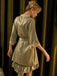 2PCS Green 1950s Guipure Lace Nightgown & Robe - vintage nightgown, retro sleepwear
