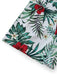 2PCS Green 1950s Satin Top & Floral Shorts - vintage top, retro blouse for vintage lovers