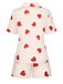 2PCS Heart Short-Sleeved Shirt Shorts Pajamas, vintage pajamas, retro nightwear - perfect for women who love vintage and retro fashion