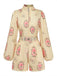 Light Yellow 1950s Vintage Classic Two Piece Set