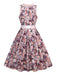 2PCS Multicolor 1950s Floral Dirndl Dress & Apron - vintage dress, retro fashion, rockabilly