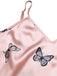2PCS Pink 1950s Butterfly Suspender V-Neck Sleepwear, vintage fashion, retro style - perfect for women who love vintage and retro fashion