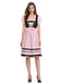 2PCS Pink 1950s Oktoberfest Puff Sleeves Embroidered Dress, vintage dress, retro fashion, rockabilly, pin-up fashion - perfect for women who love vintage and retro fashion