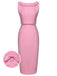 2PCS Pink 1960s Lapel Bowknot Blouse & Solid Spaghetti Strap Dress, vintage dress, retro fashion - perfect for women who love vintage and retro fashion