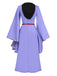 2PCS Purple 1940s Evil Queen Dress & Long Cloak: where 1940s romance meets her modern spirit