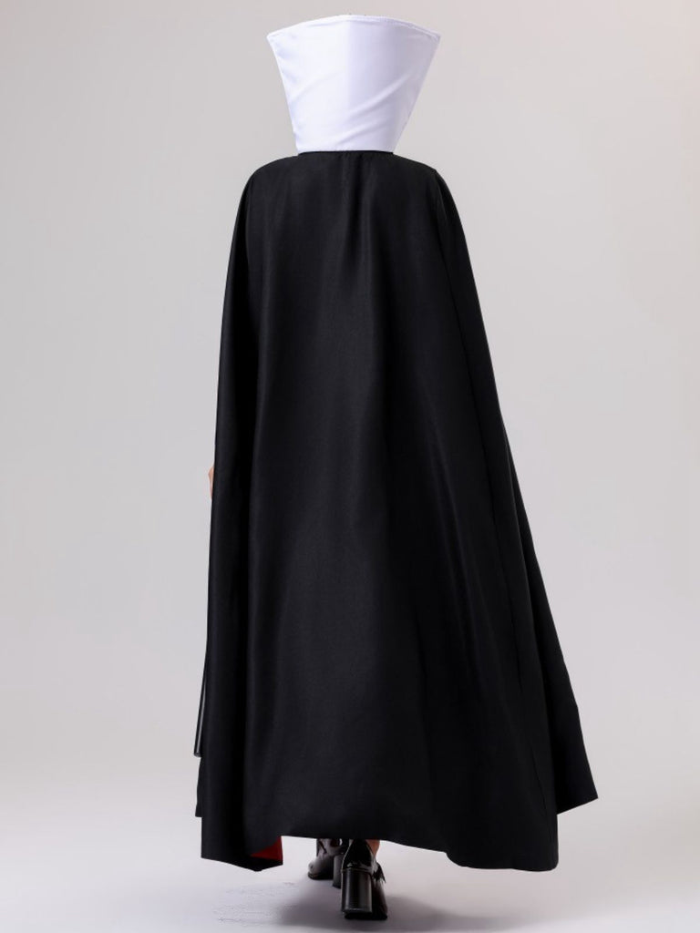 2PCS Purple 1940s Evil Queen Dress & Long Cloak — a 1940s silhouette that turns sidewalks into runways