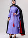 She slips into this 2PCS Purple 1940s Evil Queen Dress & Long Cloak and suddenly it's a 1940s daydream