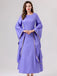 2PCS Purple 1940s Evil Queen Dress & Long Cloak: where 1940s romance meets her modern spirit