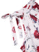 2PCS 1940s Floral Tie Neck | 1940s | vintage blouse, retro top