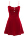 2PCS 1950s Velvet Straps Dress | 1950s | vintage dress, retro fashion