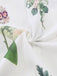 2PCS White 1960s Linen Floral Blouse & Shorts - vintage fashion, retro style, pure white