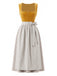 Yellow 1950s Square Neck Vintage Dress 2