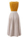 Yellow 1950s Square Neck Vintage Dress 3