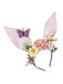 3D Floral Butterfly Mesh Rabbit Headband - vintage fashion, retro style