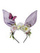 3D Floral Butterfly Mesh Rabbit Headband - vintage fashion, retro style