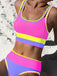 3PCS 1950s Contrast Color Zigzag Trim Tankini Set & Cover-Up, vintage fashion, retro style - perfect for women who love vintage and retro fashion
