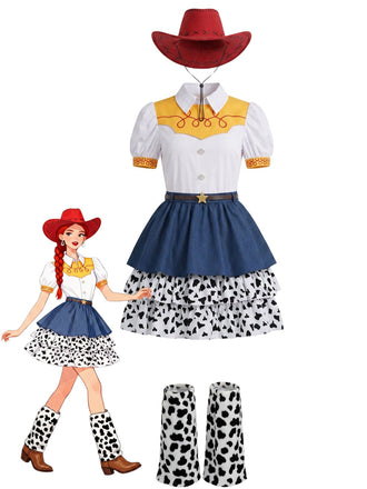 3PCS 1950s Western Cowgirl Costume Set, vintage fashion, retro style, rockabilly, pin-up fashion - vintage inspired fashion