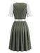 Green 1950s Vintage Two Piece Set 2