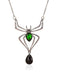 3PCS Green Spider Necklace & Earrings & Ring Set - vintage fashion, retro style