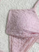 3PCS Pink 1950s Halter Pleated Twist Bikini Set & Cover-Up, vintage swimsuit, pin-up swimwear - perfect for women who love vintage and retro fashion